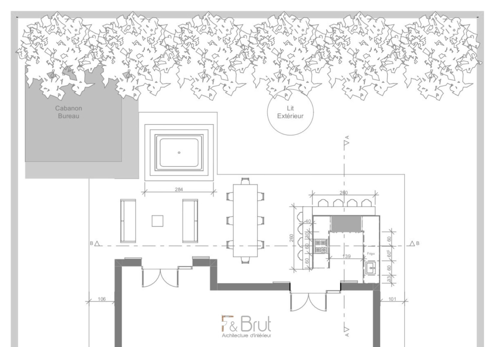 Conception d’une terrasse sur mesure par F&Brut Architecture